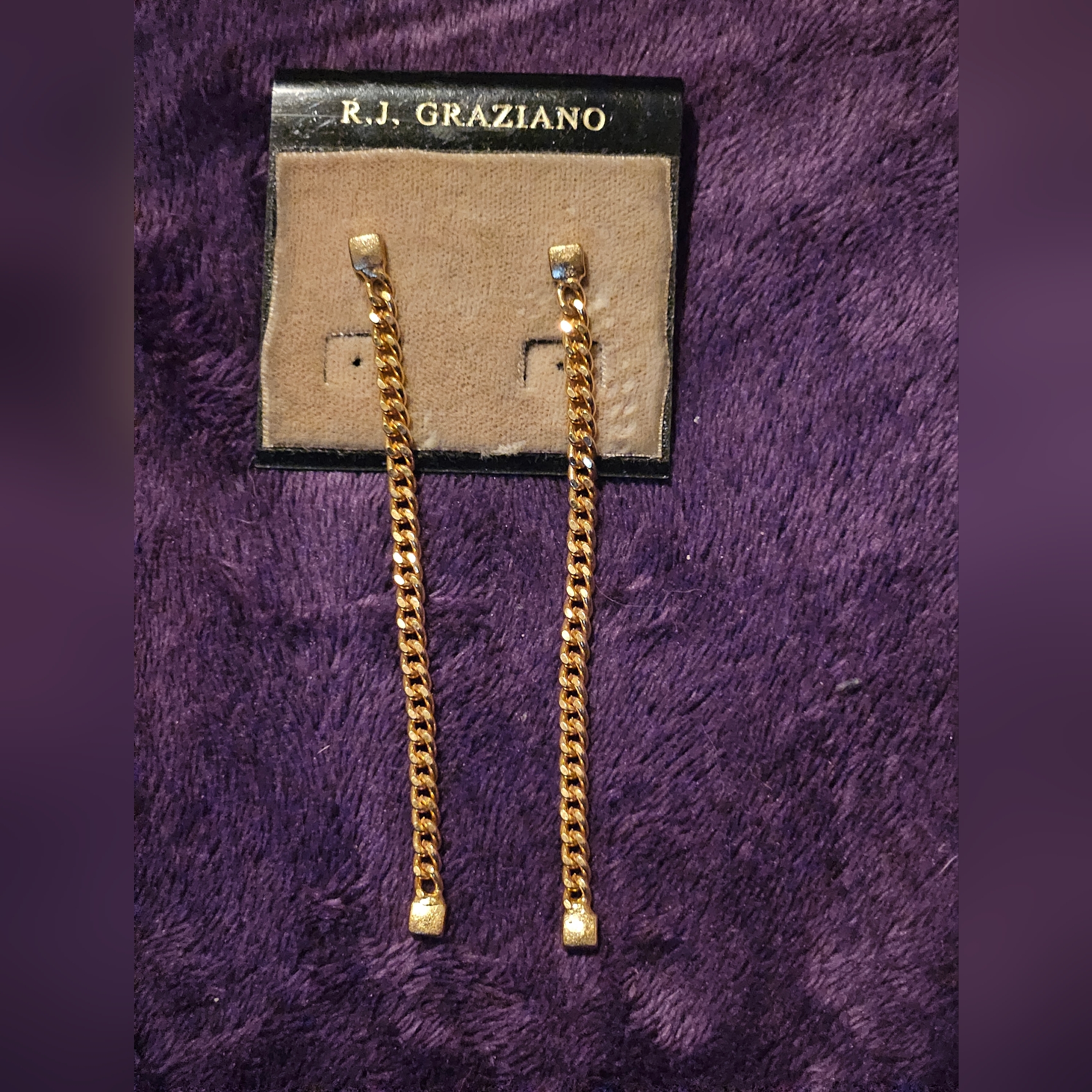 RJ Graziano Gold Tone Earrings 20$